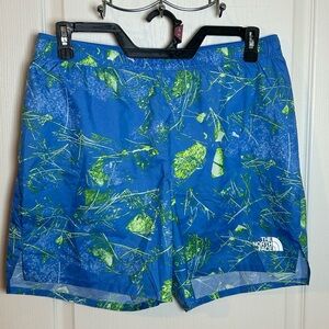 The North Face Mens Size Medium Wander lined Shorts New Blue/Green MSRP $45 NWT